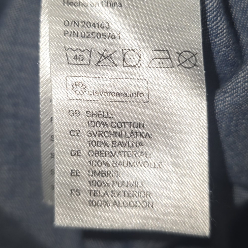 H&M Denim Western Country Pearl Snap Button-Down Shirt Nashville - Picture 7 of 7